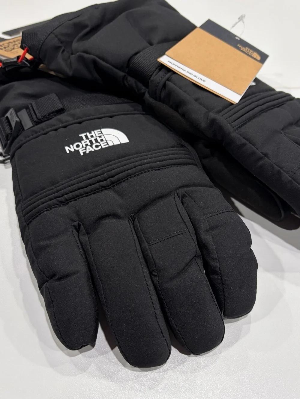 The North Face Women’s Large Montana Ski Gloves Snow Black NWT Touchscreen Lined